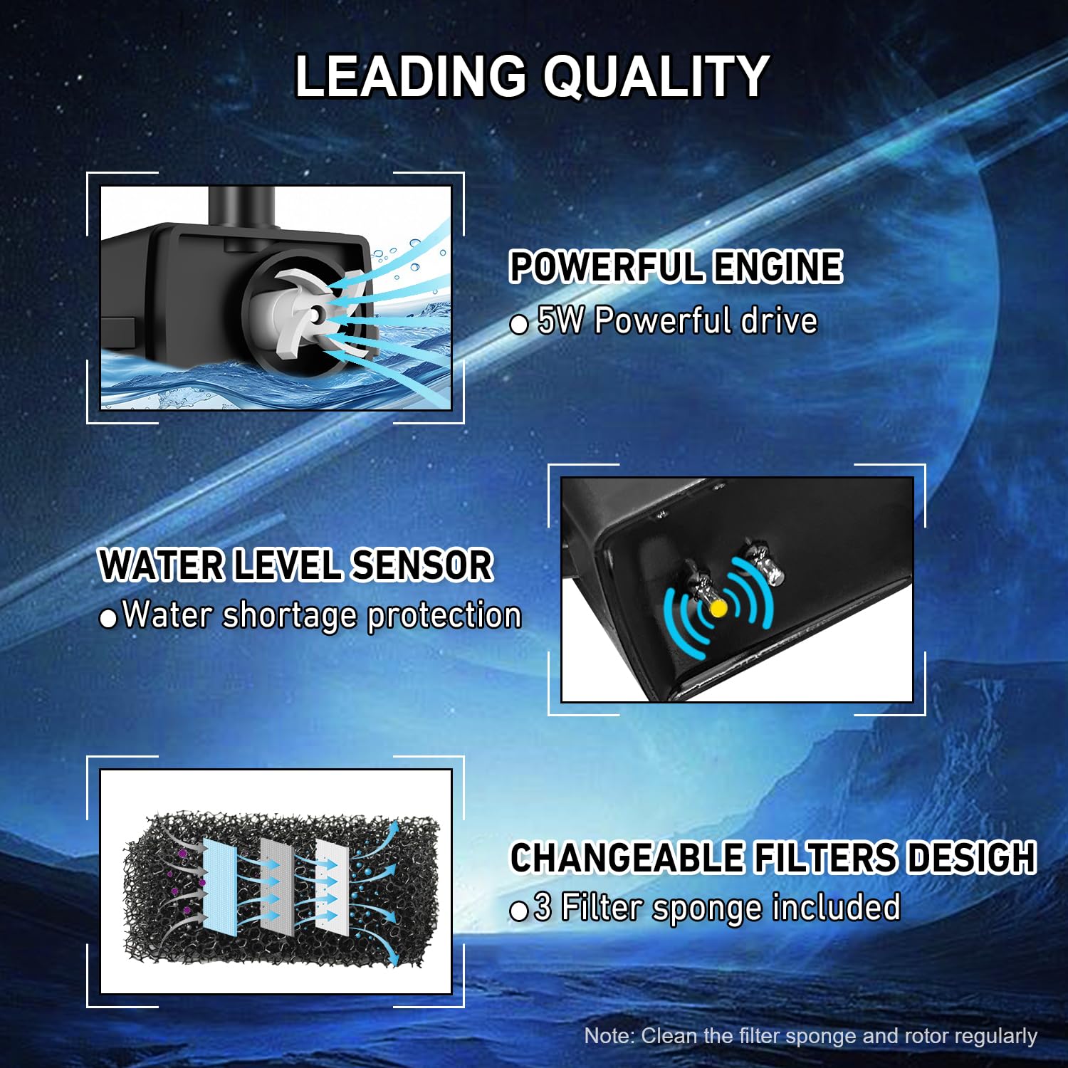 GAIZERL UFO fountain 4000mAh battery enables day and evening operation.