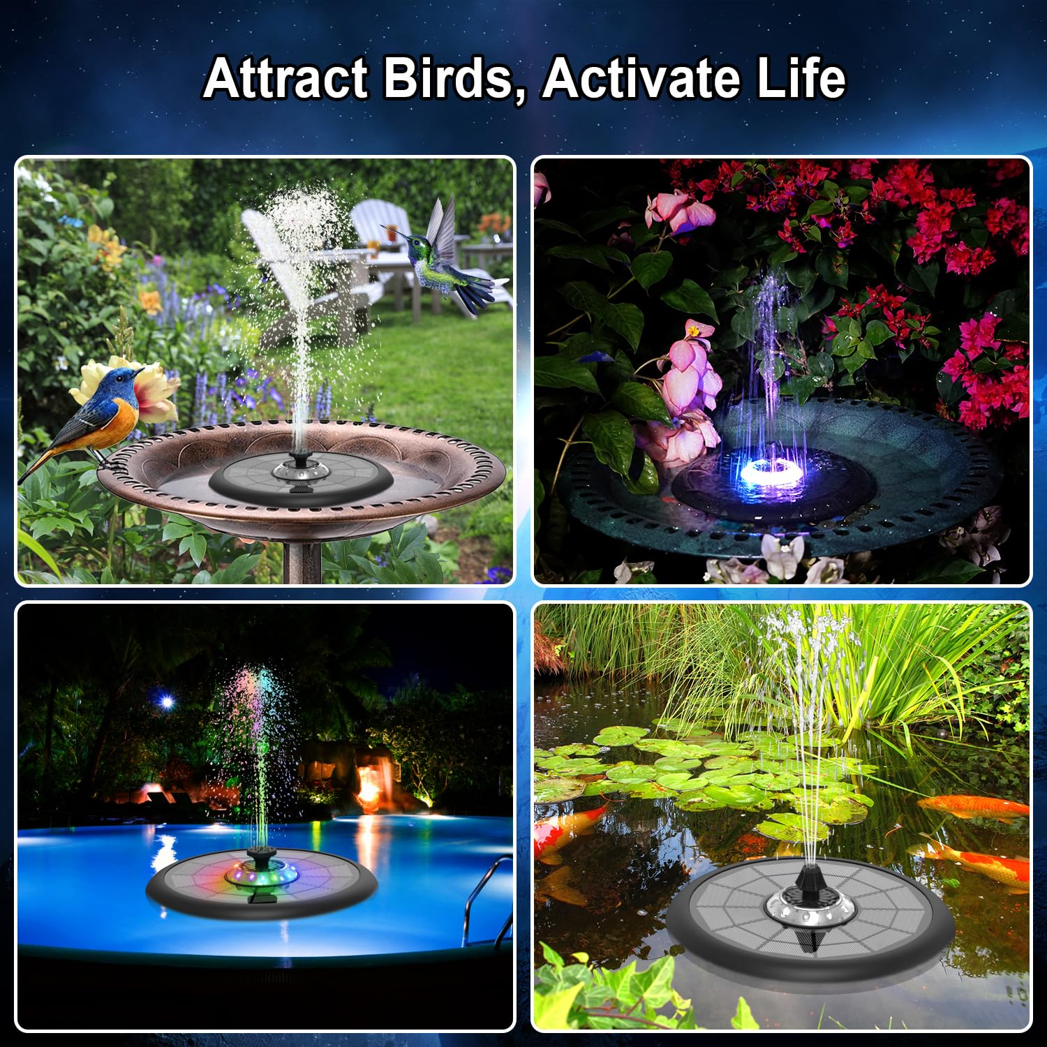 GAIZERL UFO fountain suited for garden, pond, and patio settings.