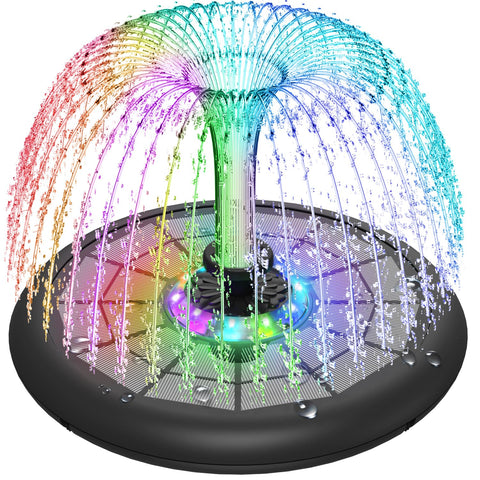 GAIZERL UFO fountain with glass panel design for energy efficiency and garden aesthetics.