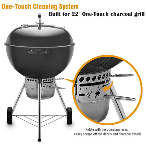 GazyGrill control rod shown for precise vent adjustment