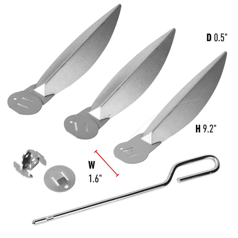 GazyGrill three damper blades in aluminized steel for durable airflow control