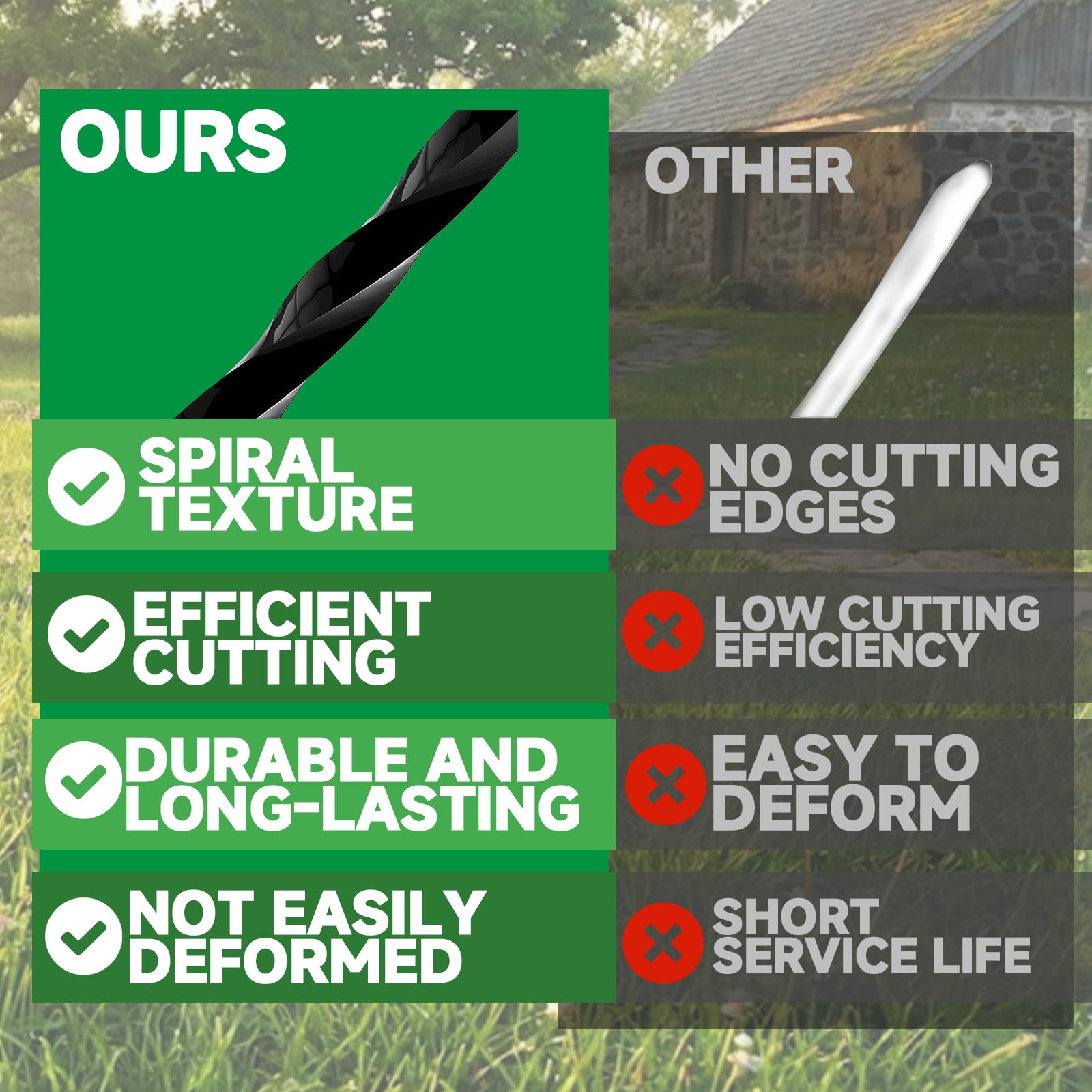 Visual quick replacement guide for fast, balanced installation.
