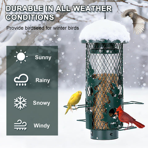 Gift-ready Gbekery squirrel-proof bird feeder for nature lovers