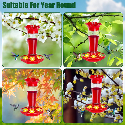 Gbekery outdoor hanging feeder attaches with S-hook for easy placement.