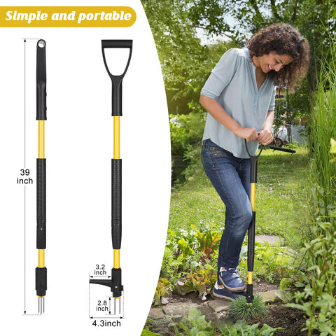Gbekery heavy duty 3 claw weeder close up showing robust claws