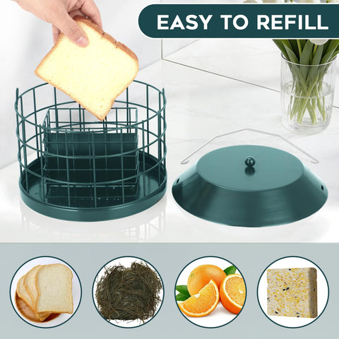 Gbekery one-point-five-inch mesh keeps small birds safe while feeding