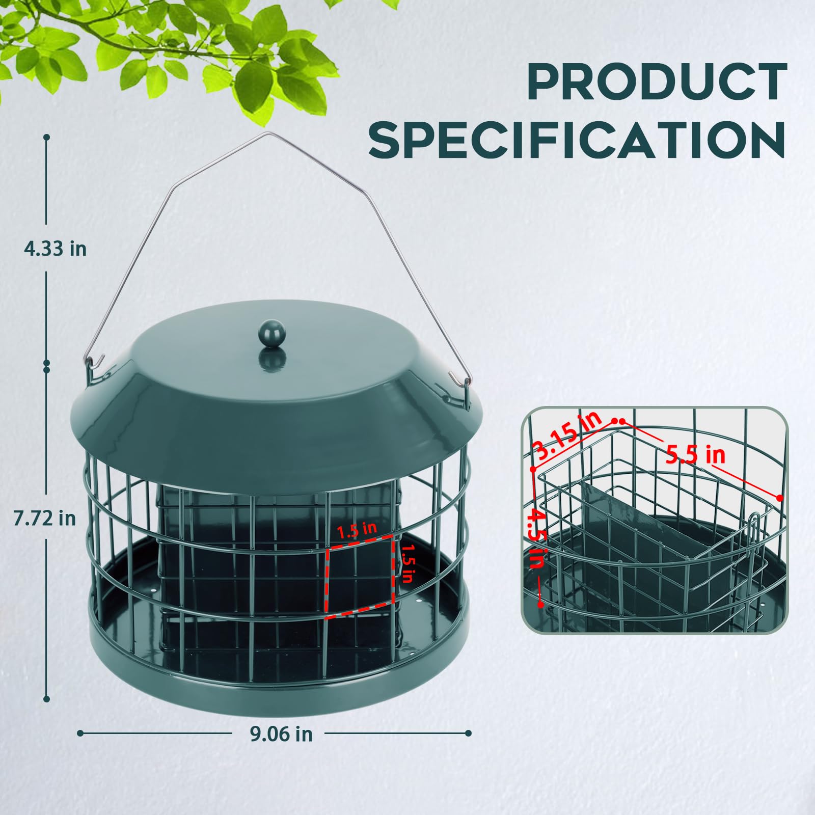 Gbekery feeder with removable roof simplifies refilling and cleaning