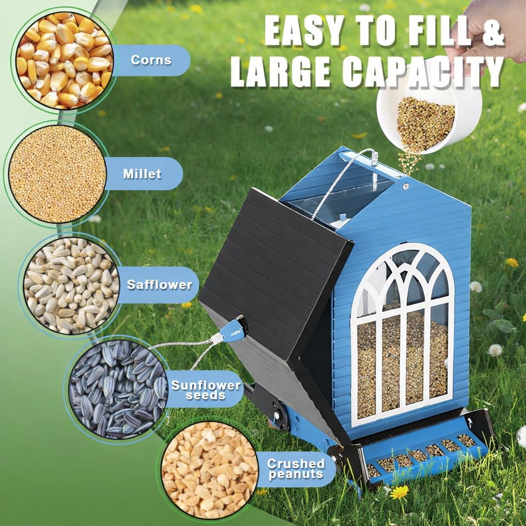 Gbekery lift-lid with large opening enables quick refills