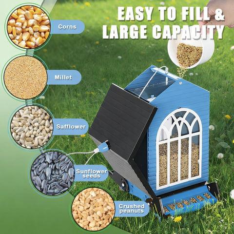 Gbekery lift-lid with large opening enables quick refills