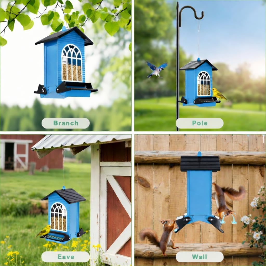 Gbekery transparent window helps monitor seed levels at a glance outdoors