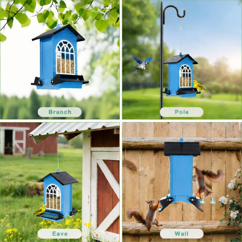 Gbekery transparent window helps monitor seed levels at a glance outdoors