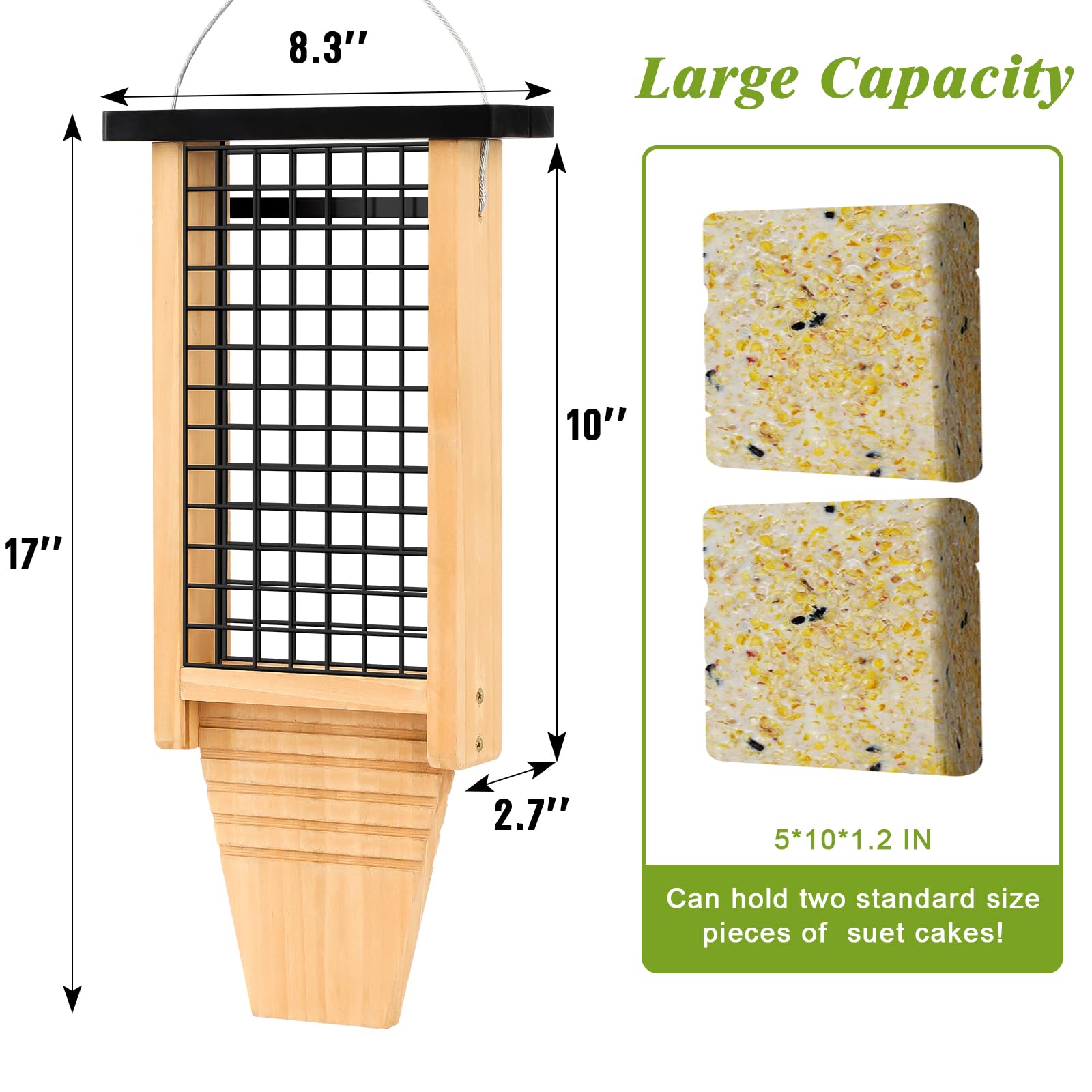 Gbekery tail-pro design helps woodpeckers balance during feeding