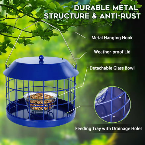 Gbekery weatherproof metal construction stands up to rain and sun