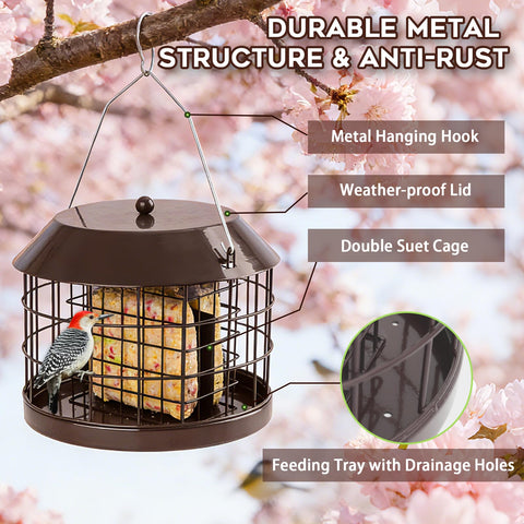 Gbekery weatherproof rust-resistant feeder withstands outdoor conditions.