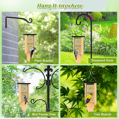 Gbekery large yard feeder adds charm while inviting diverse birds