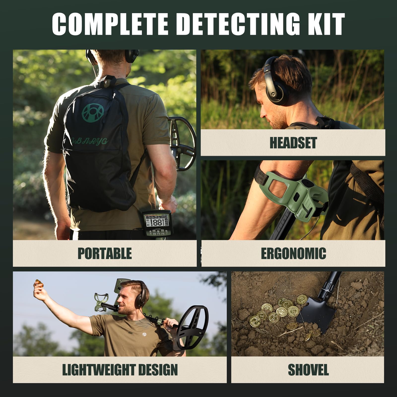 Gbnryg adjustable length suits adults and children for shared treasure hunts.