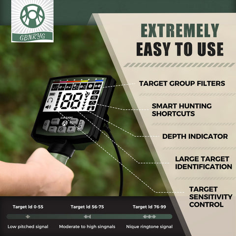 Gbnryg IP68 waterproof coil lets you search beaches and shallow waters.
