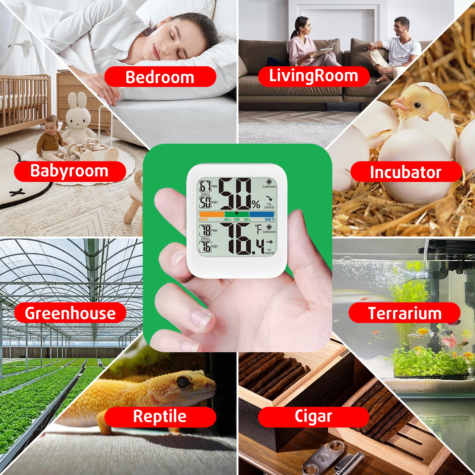 G.CATACC 2.8-inch LCD screen lets you read readings from any angle.