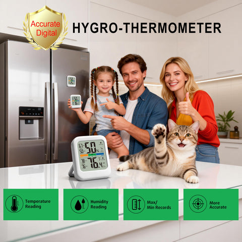 G.CATACC temperature-humidity Reading captures precise indoor conditions for comfortable spaces.