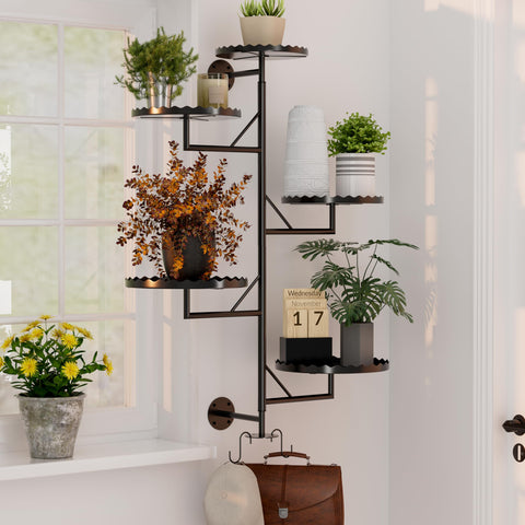 GcdPai durable metal stand resists rust for lasting indoor greenery.