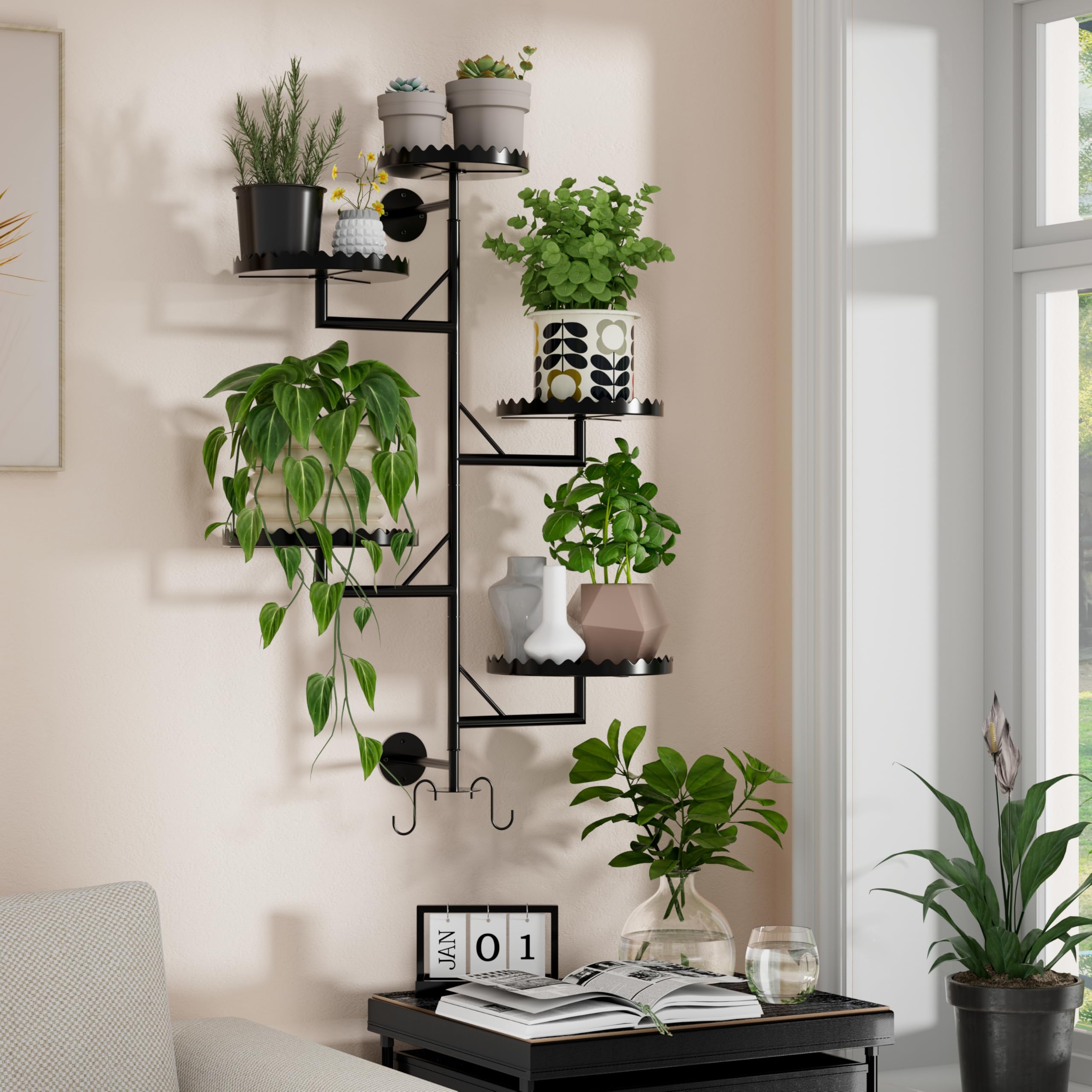 GcdPai upgraded triangular base provides stable support for multiple pots.
