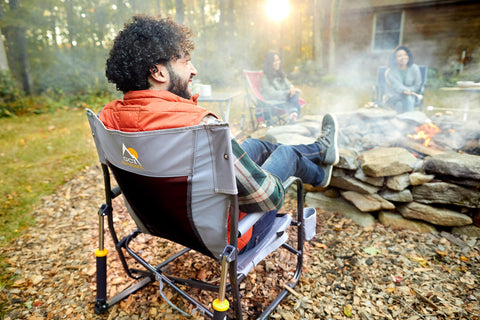 GCI Outdoor FirePit Rocker open for easy camping and events