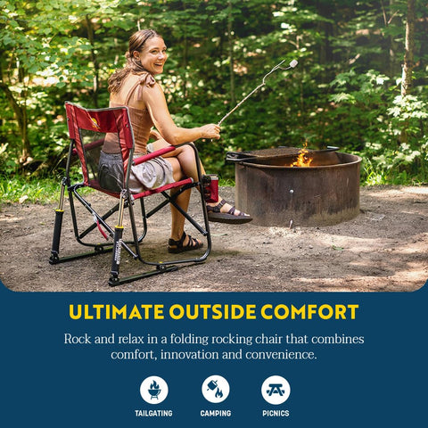 GCI Freestyle Rocker back view showing breathable mesh for cooling comfort.