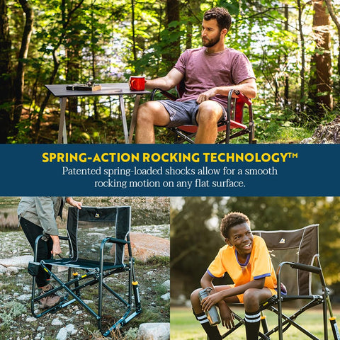 GCI Freestyle Rocker close-up on padded armrests for extended comfort.