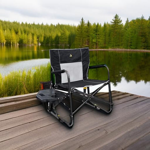 GCI Outdoor Freestyle Rocker XL armrests provide sturdy, comfortable support for long sessions