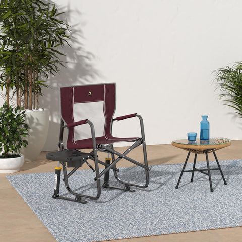GCI Outdoor Freestyle Rocker XL backrest provides comfort during long outdoor sessions.