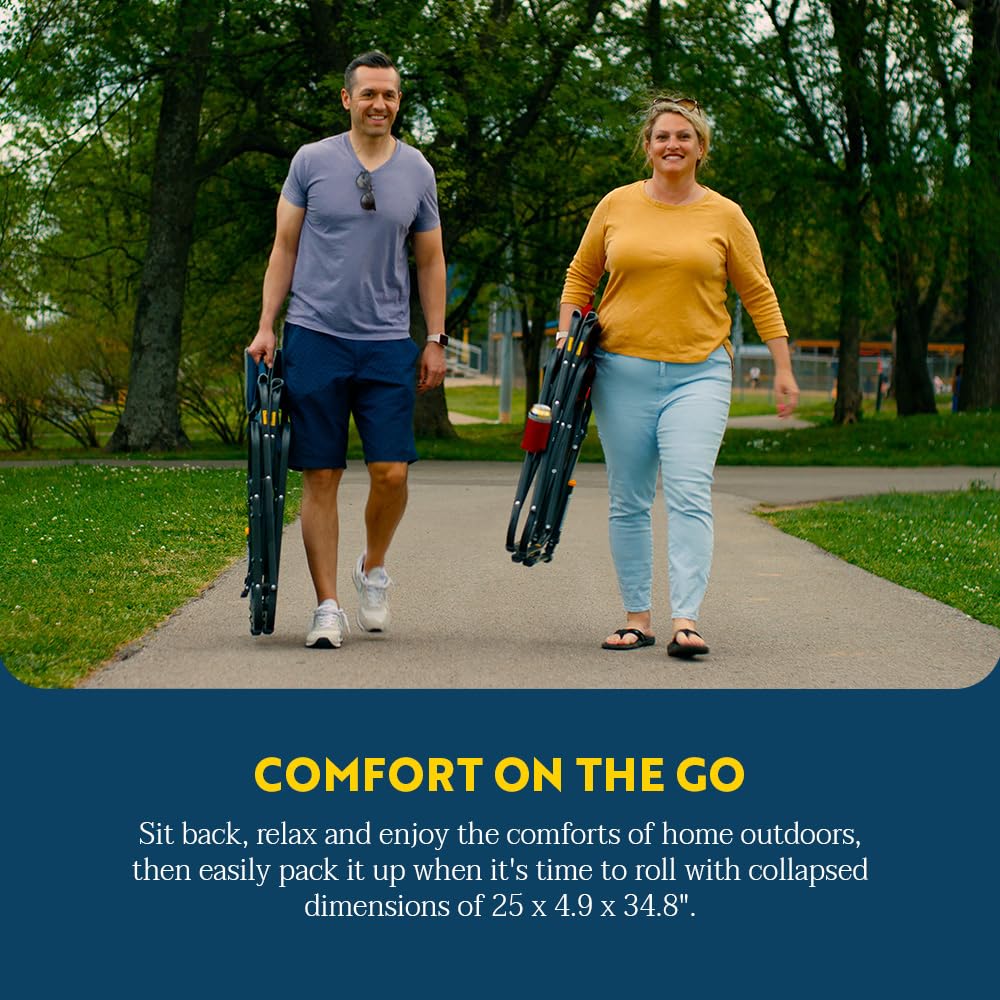 GCI Outdoor Freestyle Rocker XL is ideal for camping and tailgates.