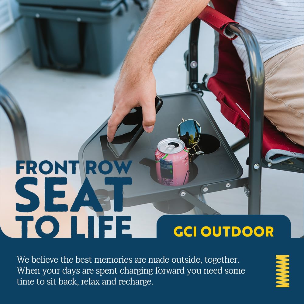 GCI Outdoor Freestyle Rocker XL folded image shows compact storage and portability