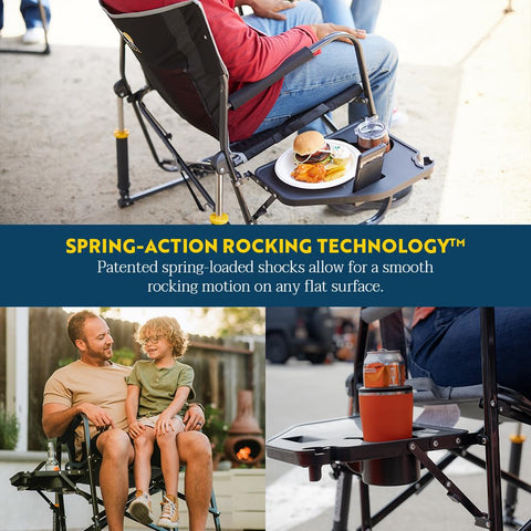 GCI Outdoor Freestyle Rocker XL folding setup image captures quick, simple opening
