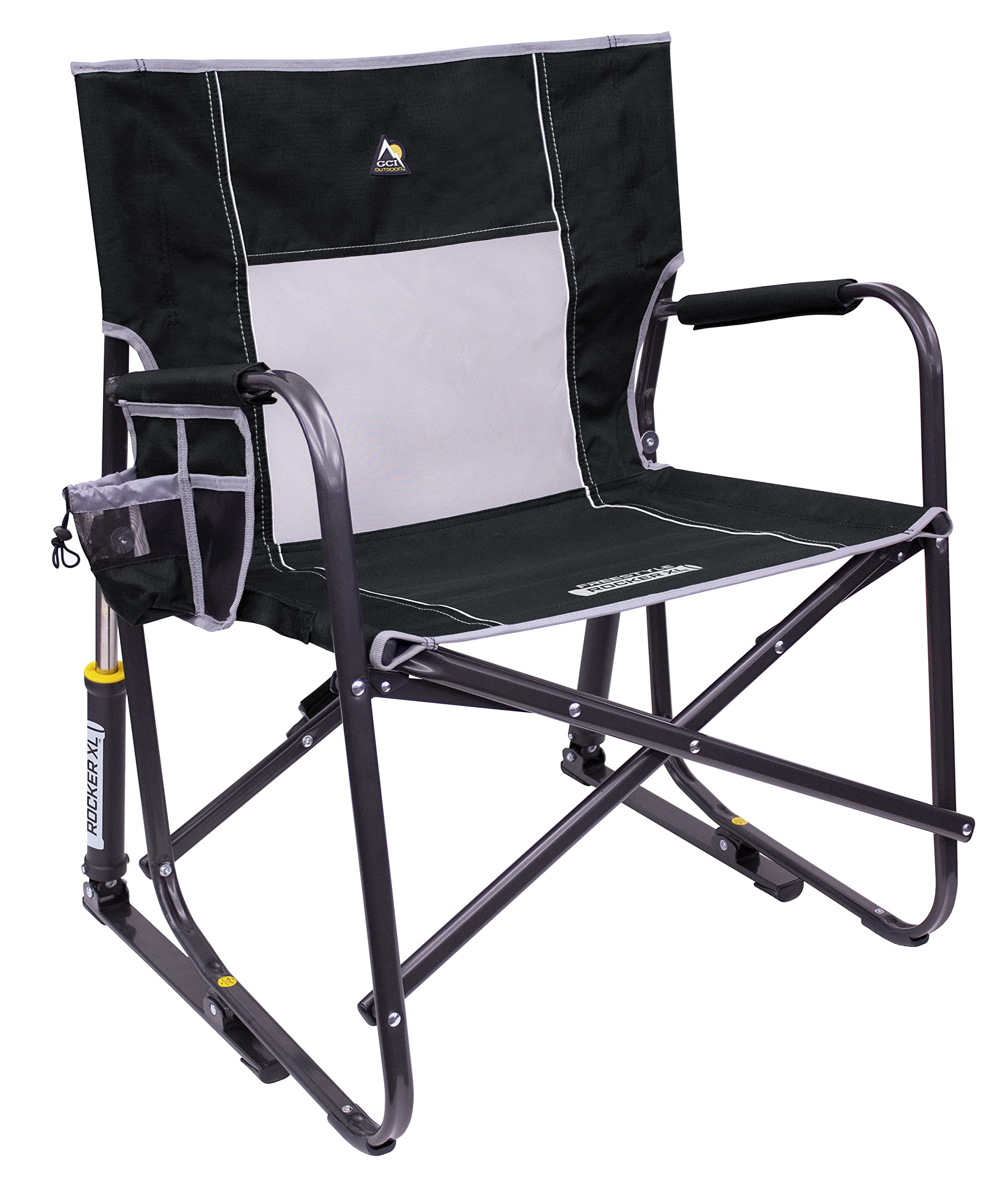 GCI Outdoor Freestyle Rocker XL side view with Spring-Action rocking for smooth movement