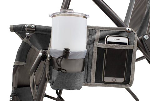Folded GCI Outdoor Legz Up Lounger compact for easy transport and storage.