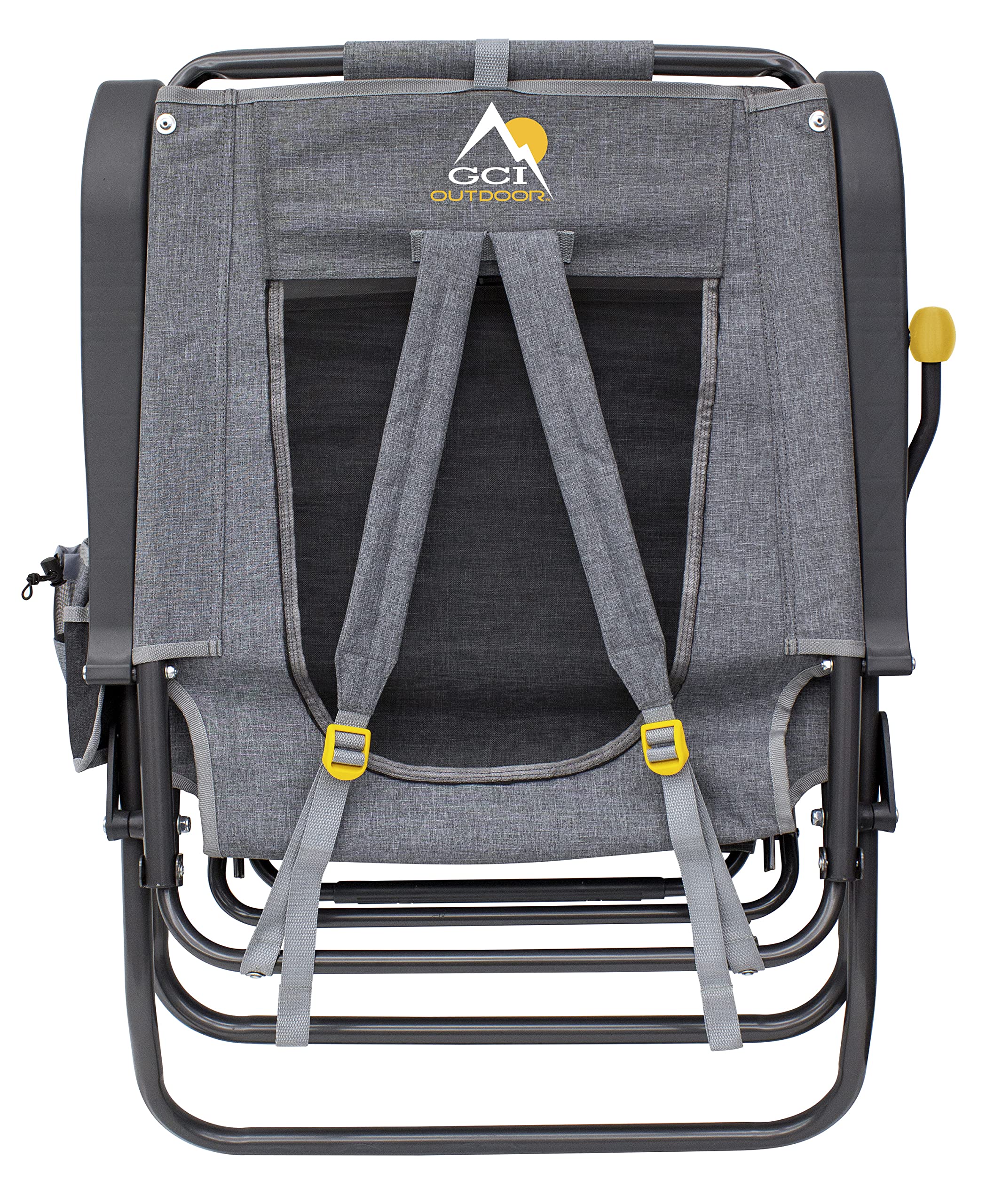 Legz Up Lounger shows breathable mesh backrest to keep you cool.