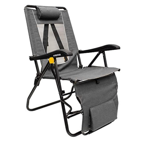 GCI Outdoor Legz Up Lounger in open position ready for reclining and leg elevation.