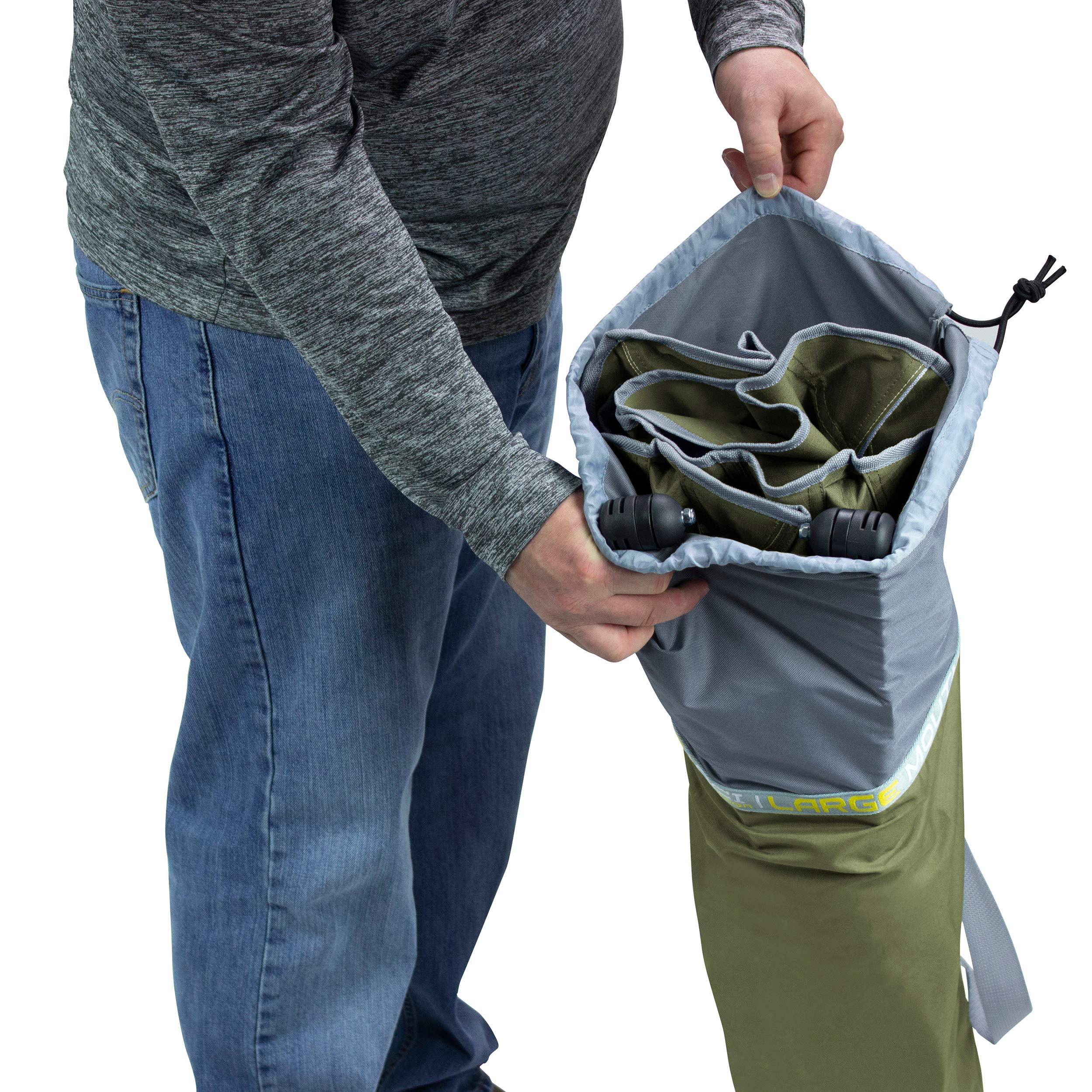 Powder-coated steel frame on Pod Rocker supports sturdy, lasting use.