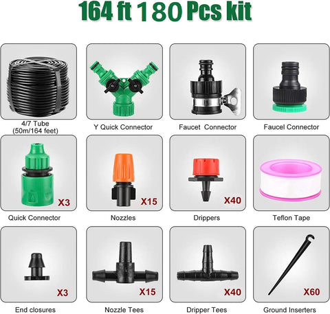 GCNBCNB adjustable nozzles deliver precise water for diverse plants.