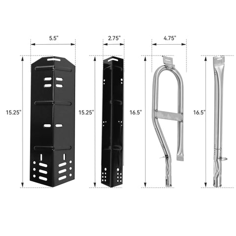 Gcostar bigger heat plate for Dyna-Glo protects burners and spreads heat.