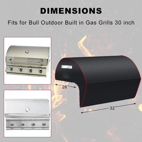Gcostar Bull 45005 grill head cover protects against rain and sun.