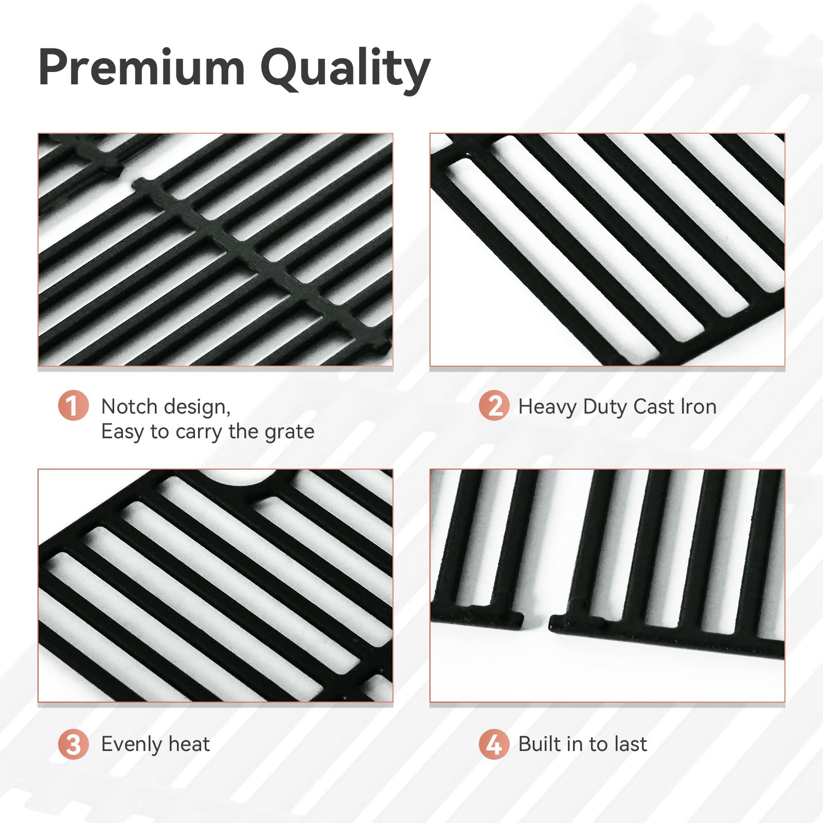 Gcostar grate for Charbroil 463455021 — precise fit and seasoning-ready surface.
