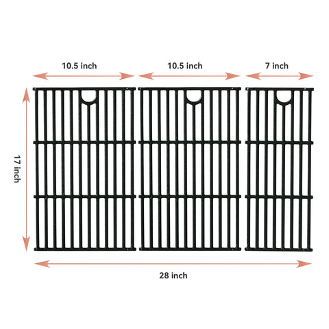 Gcostar cast iron grates for 463449021 show even heat distribution across the cooking surface.