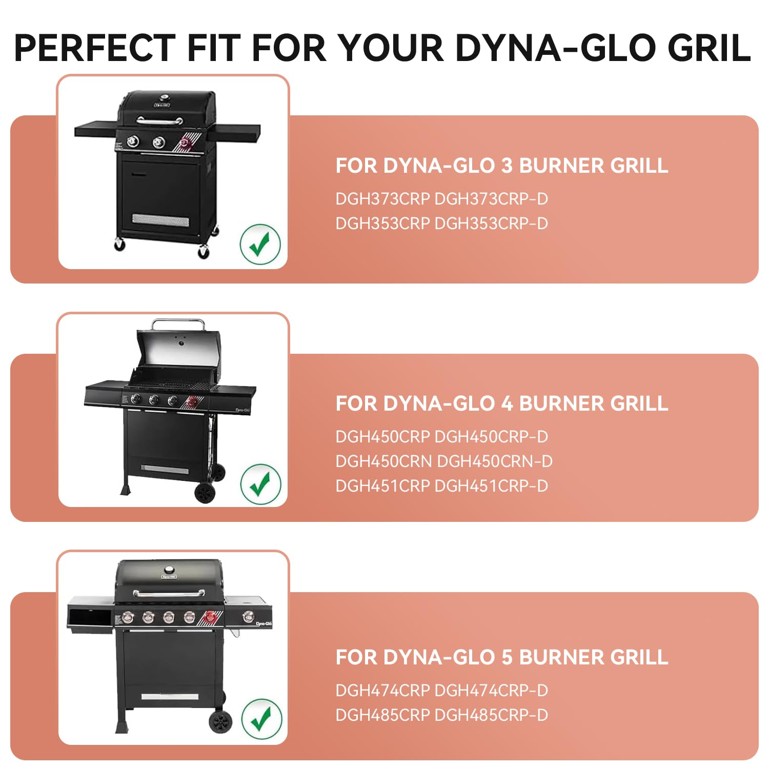 Gcostar curved burner for Dyna-Glo provides even flame coverage.