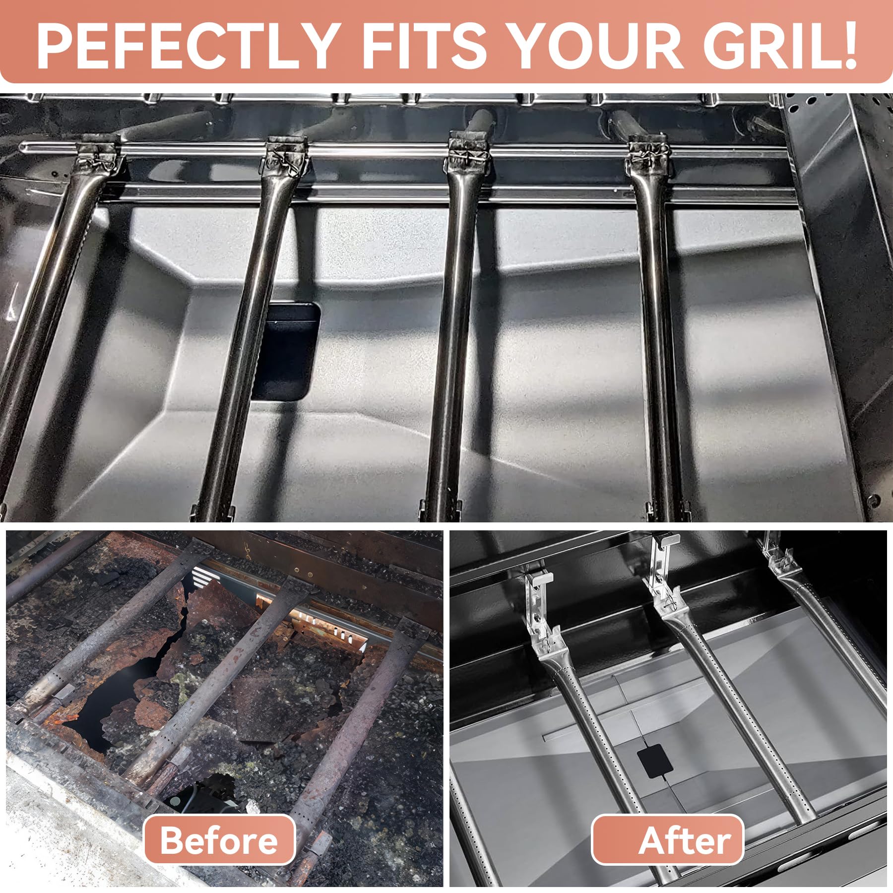 Gcostar grease tray compatible with Charbroil and Dyna-Glo models for versatile use