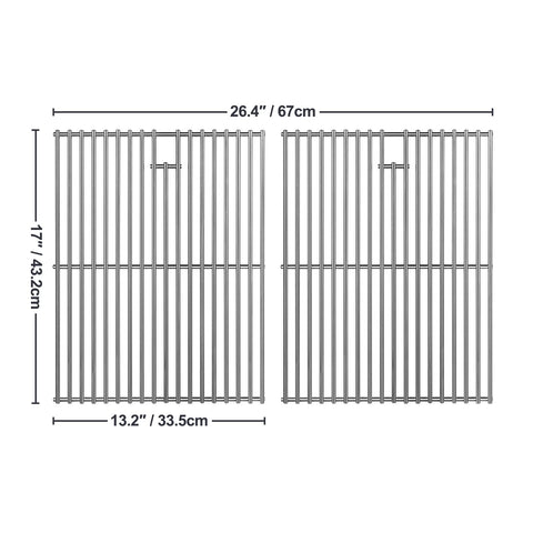 Gcostar close-up of heavy-duty 7 mm stainless steel bars for lasting heat distribution.