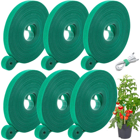 GCTWFYK plant tape six-roll set in green for versatile garden support.