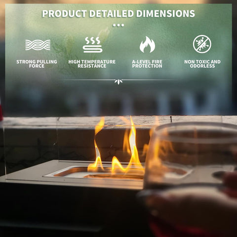 GCVOPTON heat-resistant wick delivers odorless operation for longer tabletop sessions