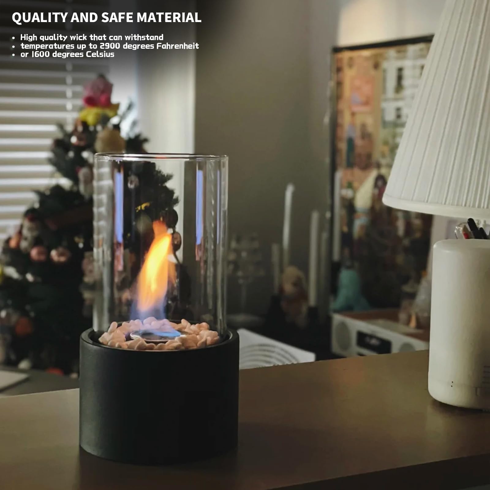 GCVOPTON 24pc wick set highlights portable, reusable design for cozy warmth