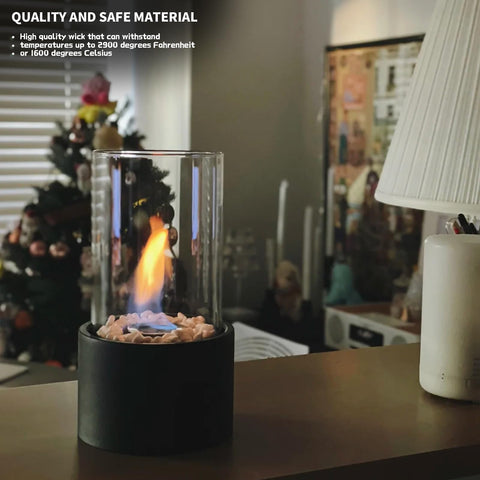 GCVOPTON 24pc wick set highlights portable, reusable design for cozy warmth